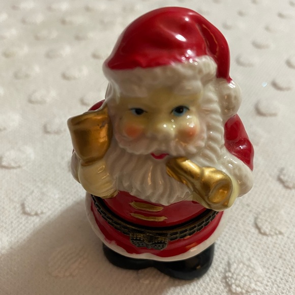 Santa Claus porcelain trinket box - Picture 5 of 7